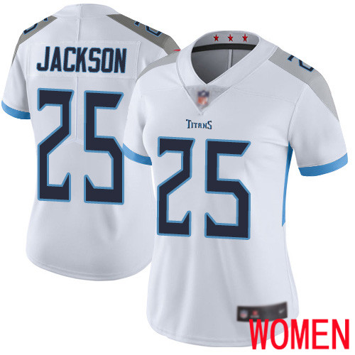 Tennessee Titans Limited White Women Adoree  Jackson Road Jersey NFL Football #25 Vapor Untouchable->youth nfl jersey->Youth Jersey
